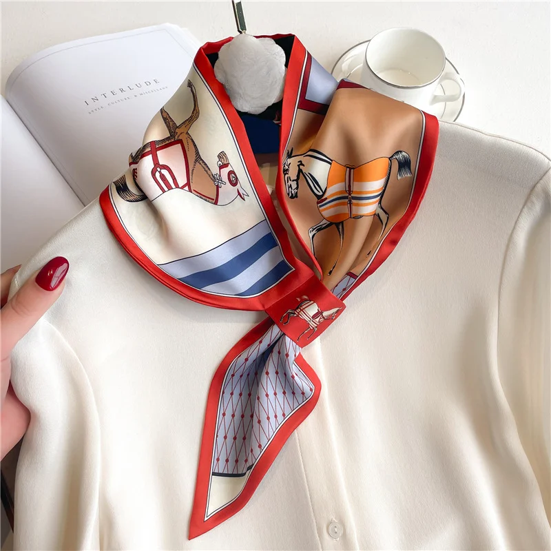 Scarf Silk Square - Pañuelo ajustado de marca de lujo