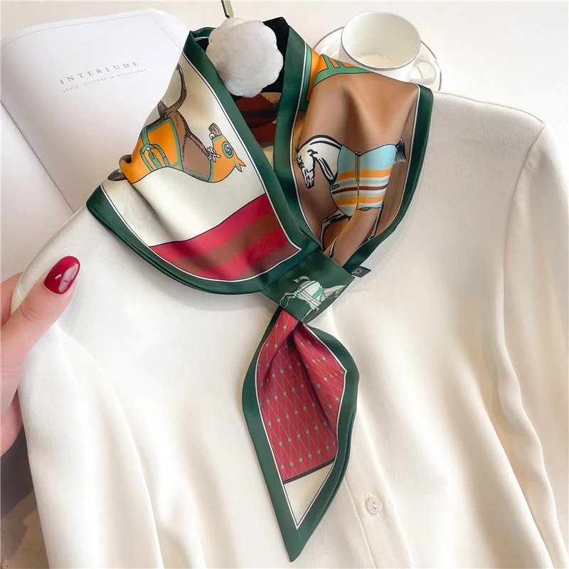 Pañuelo ajustado de marca de l - Scarf Silk Square reseña y precio