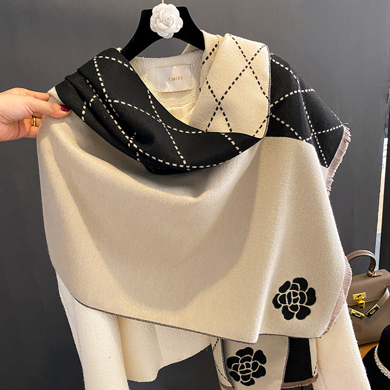 Bufanda de invierno para mujer - Woven Scarf Blanket reseña y precio